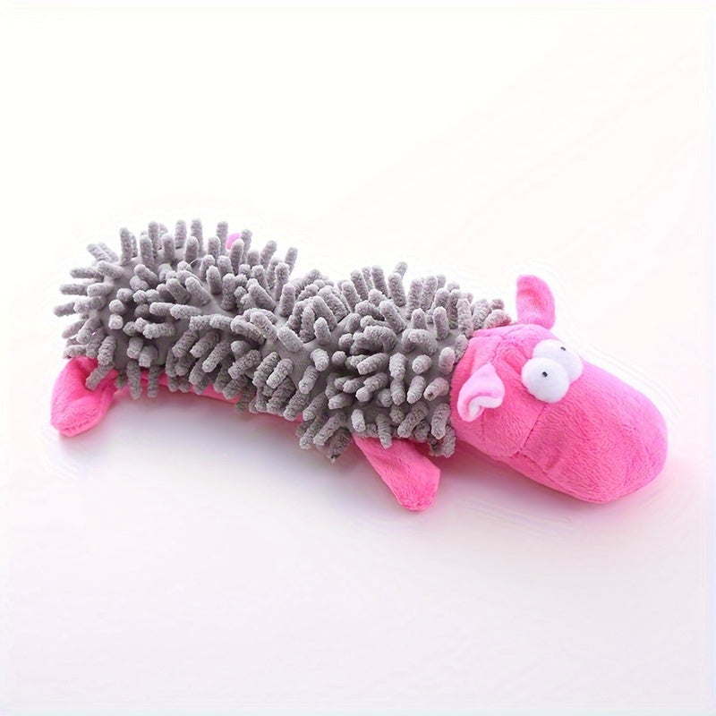 Plush Dog Toy with Squeaker for Chew and Molar Training