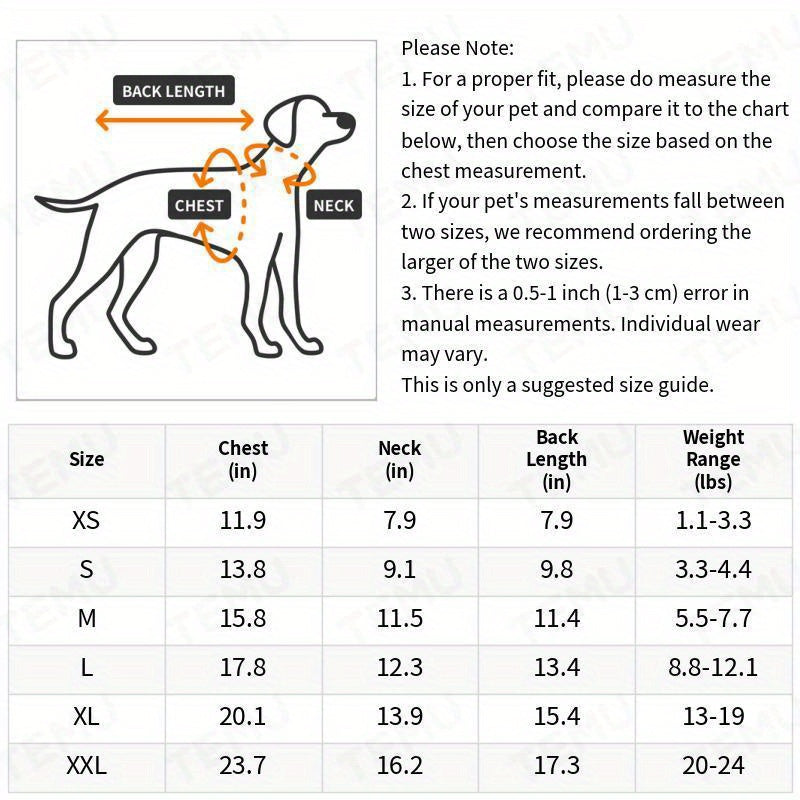 Reflective Pet Raincoat - Waterproof and Breathable Dog Jacket