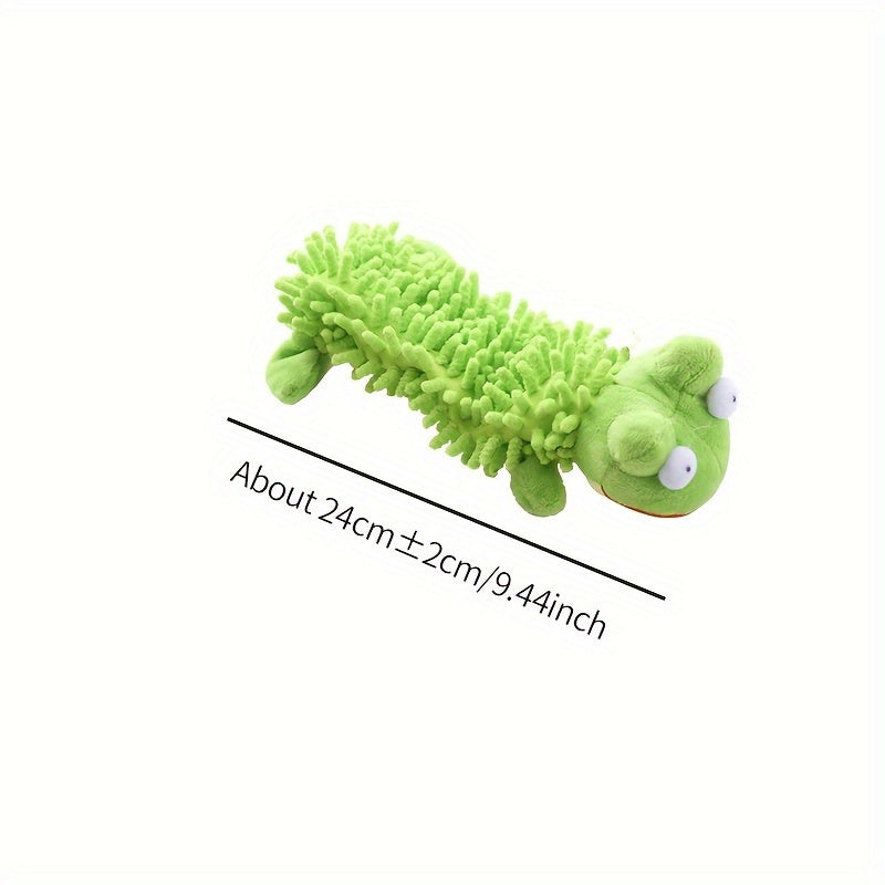 Plush Dog Toy with Squeaker for Chew and Molar Training