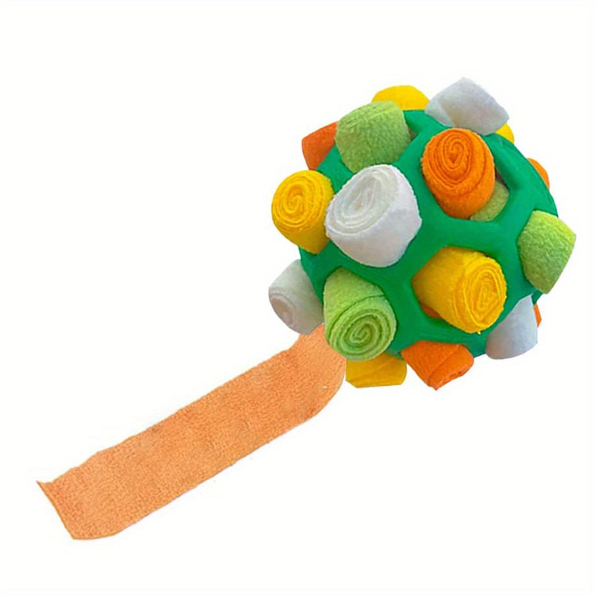 Sniffing Ball for Hiding Treats - Rubber Puzzle Ball for Mental Stimulation