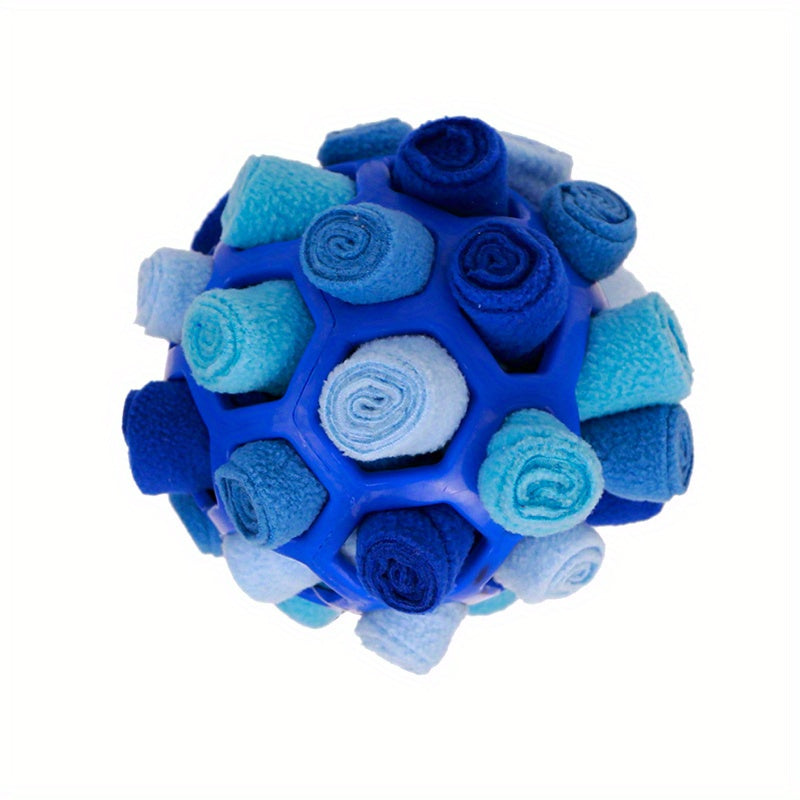 Sniffing Ball for Hiding Treats - Rubber Puzzle Ball for Mental Stimulation
