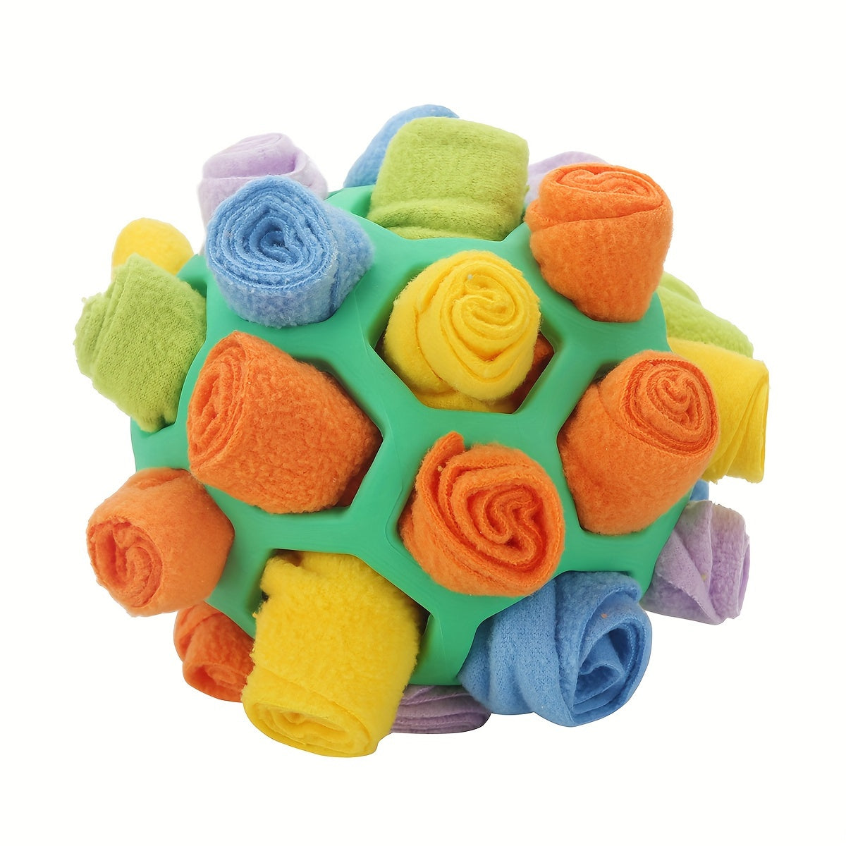 Sniffing Ball for Hiding Treats - Rubber Puzzle Ball for Mental Stimulation