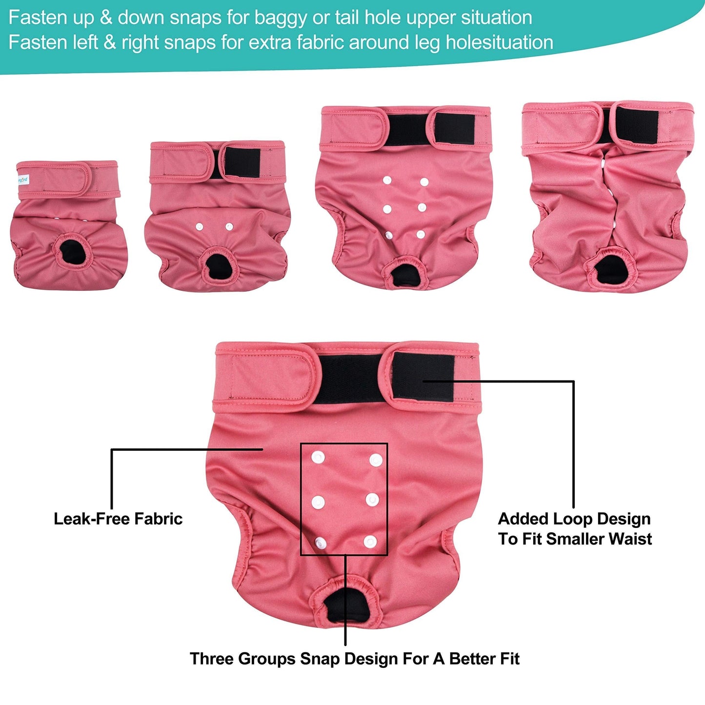 Absorbent Reusable Female Dog Diapers