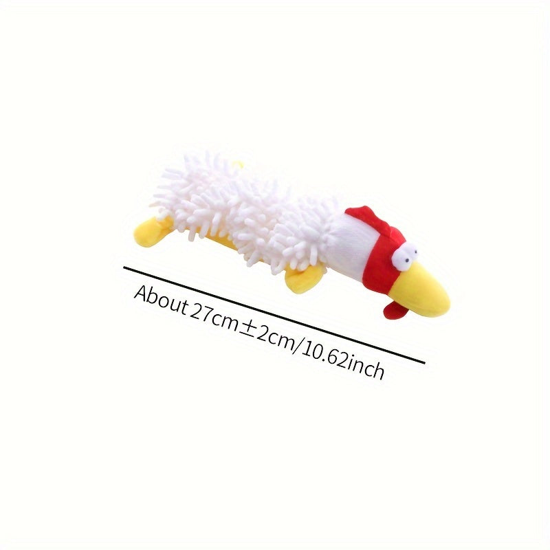 Plush Dog Toy with Squeaker for Chew and Molar Training