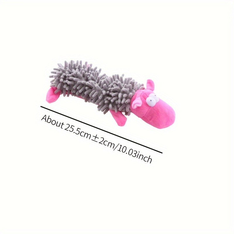 Plush Dog Toy with Squeaker for Chew and Molar Training