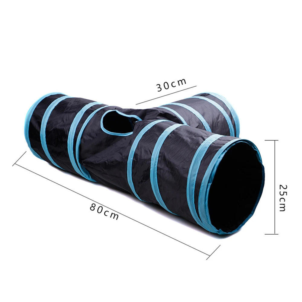 Colorful Multi-Hole Dog and Cat Tunnel Play Tube