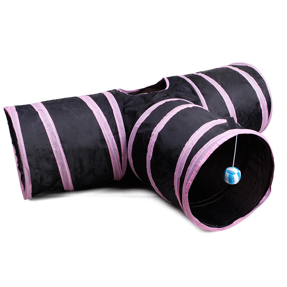 Colorful Multi-Hole Dog and Cat Tunnel Play Tube