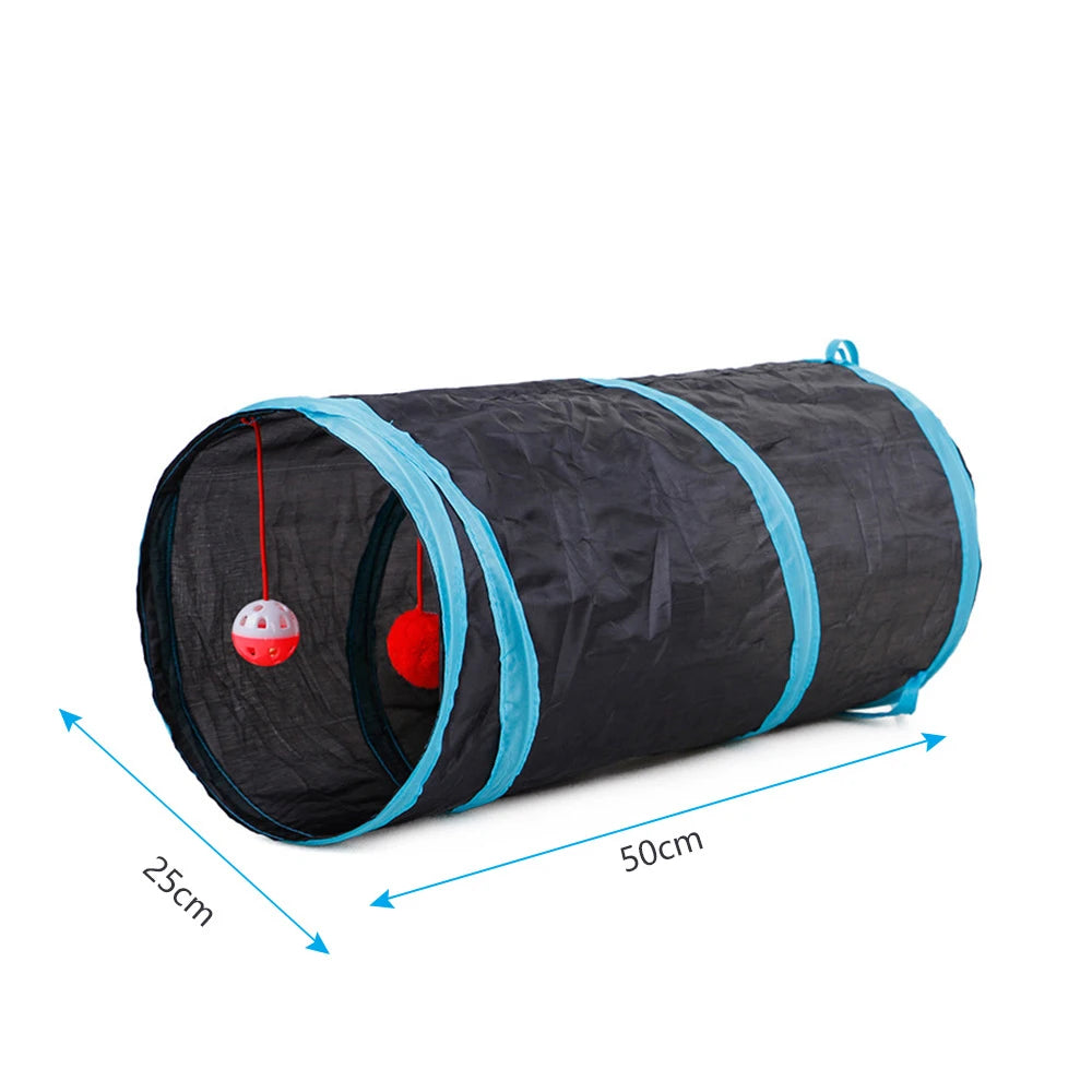 Colorful Multi-Hole Dog and Cat Tunnel Play Tube