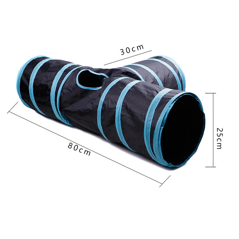 Colorful Multi-Hole Dog and Cat Tunnel Play Tube