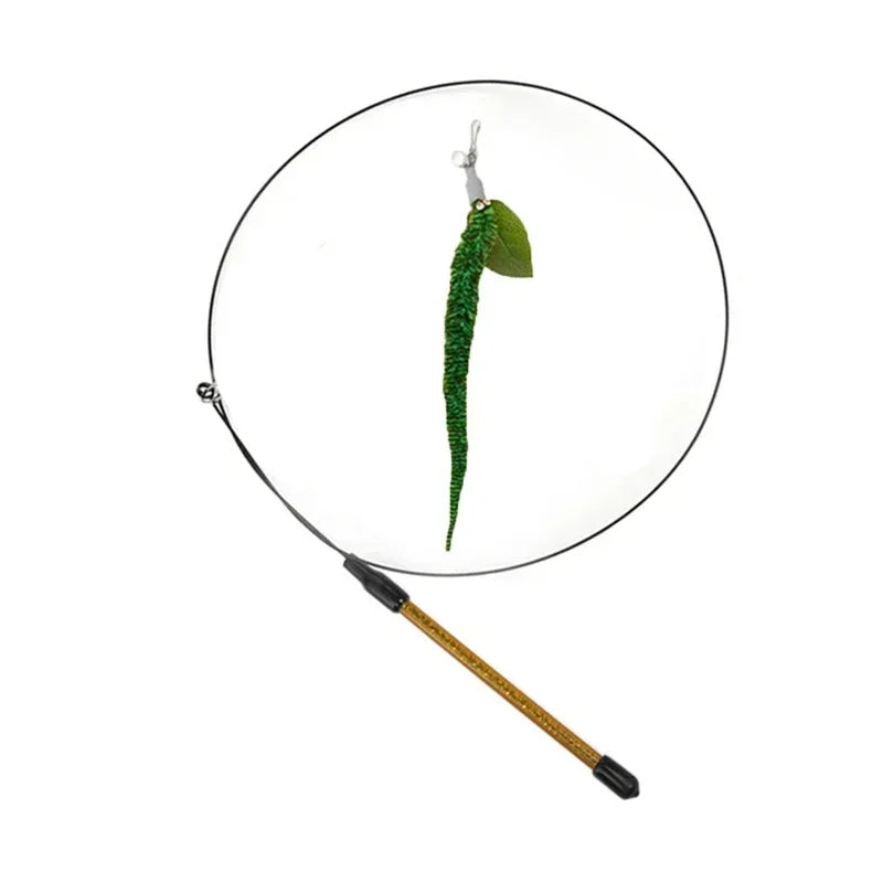 Interactive Bird Cat Toy with Bell and Feathers