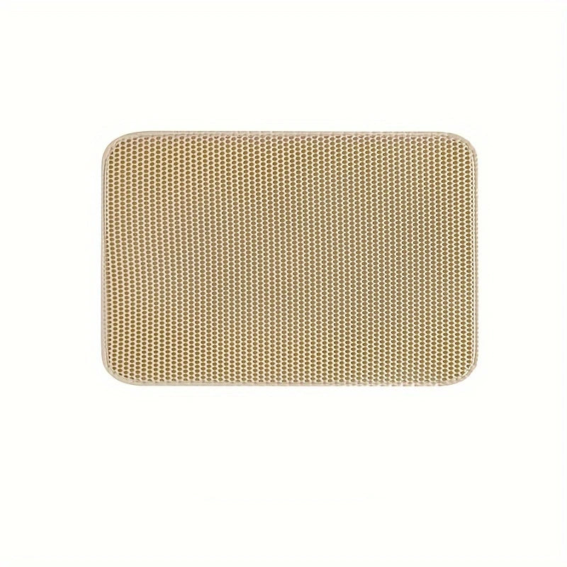 Large Honeycomb Cat Litter Mat With Waterproof Design