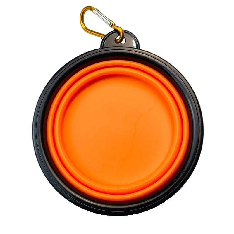 Collapsible Dog Pet Folding Silicone Bowl
