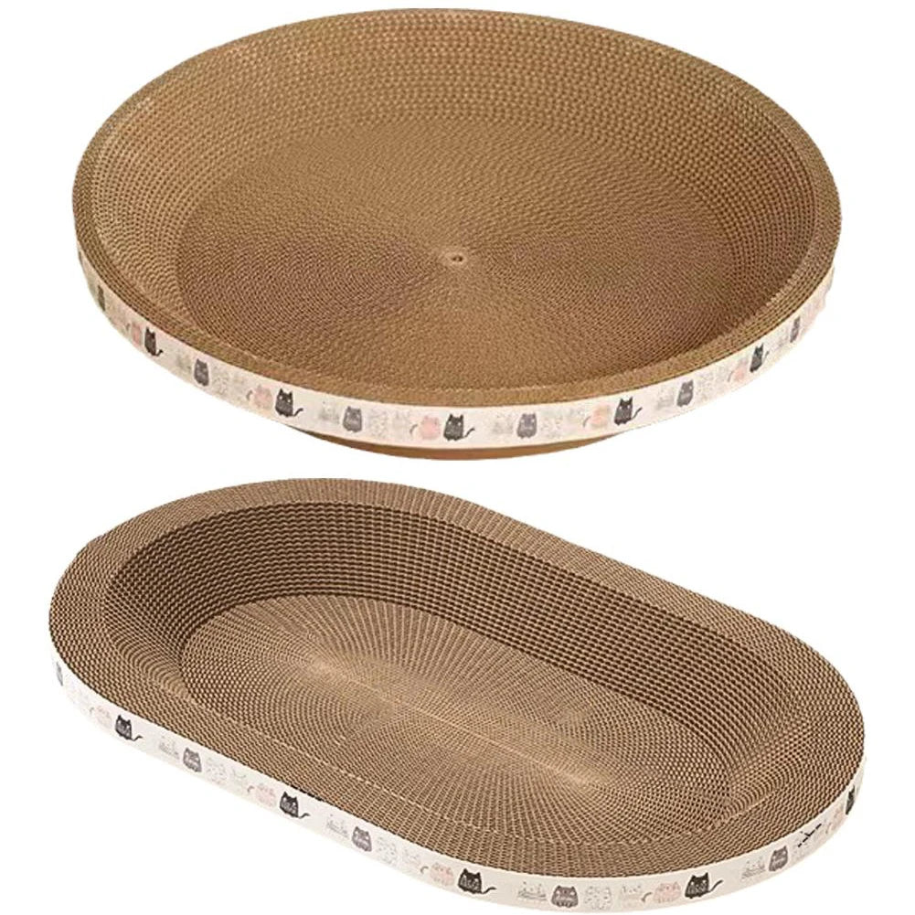 Round Cat Scratcher Cardboard Bowl Nest