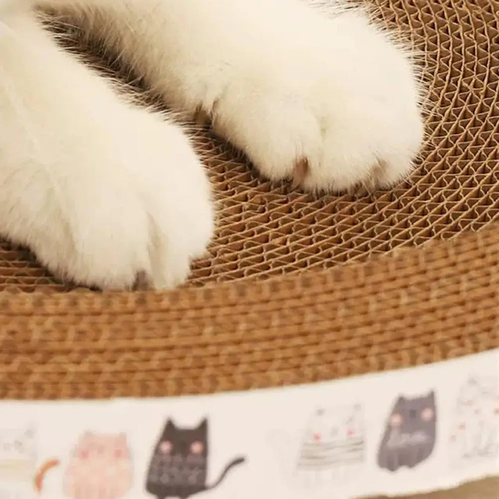 Round Cat Scratcher Cardboard Bowl Nest