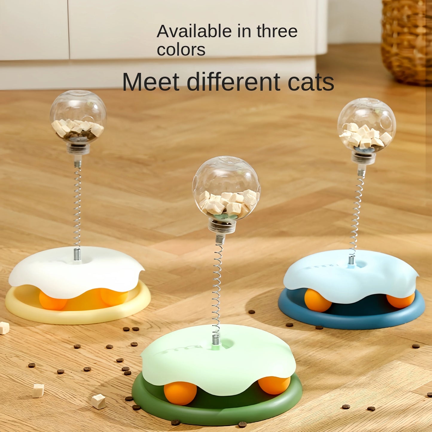 Interactive Cat Puzzle Food Leaking Ball Toy