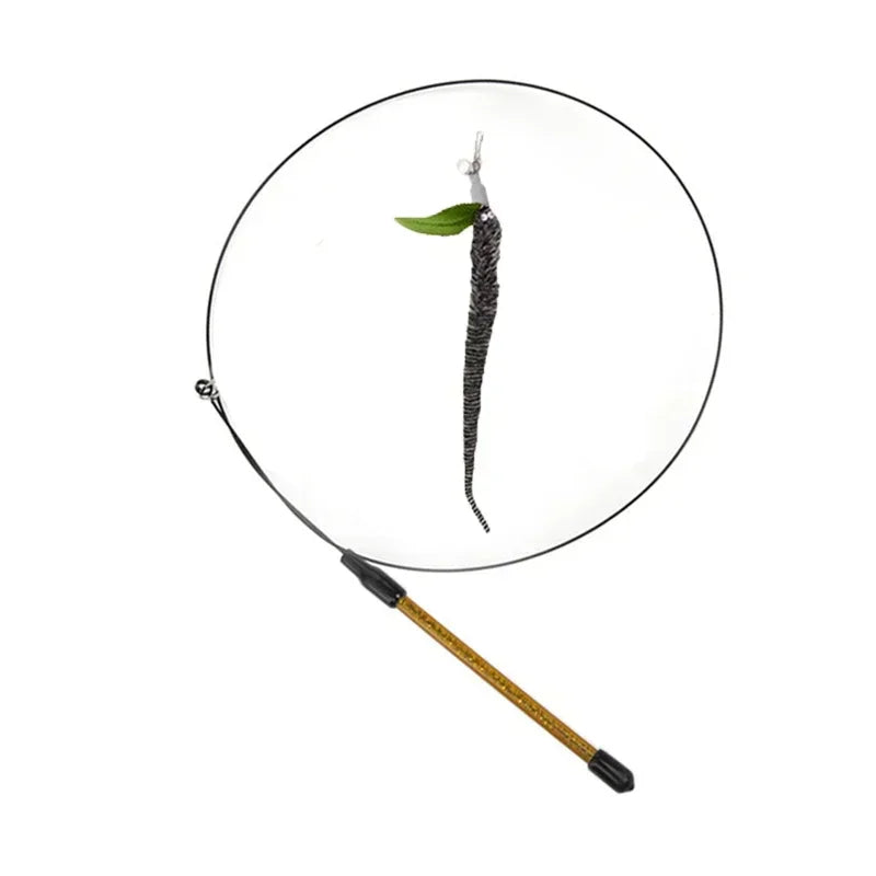 Interactive Bird Cat Toy with Bell and Feathers