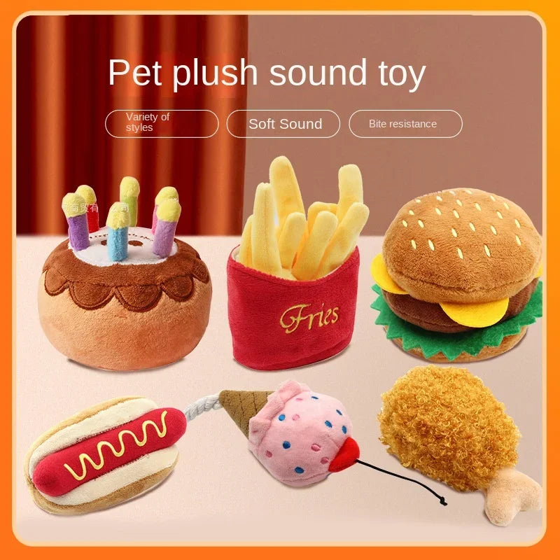 Plush Dog Toys Squeaky Dogs