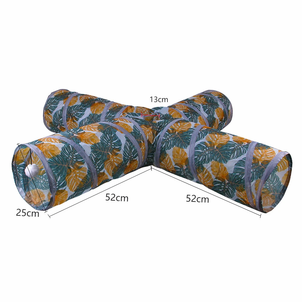Colorful Multi-Hole Dog and Cat Tunnel Play Tube