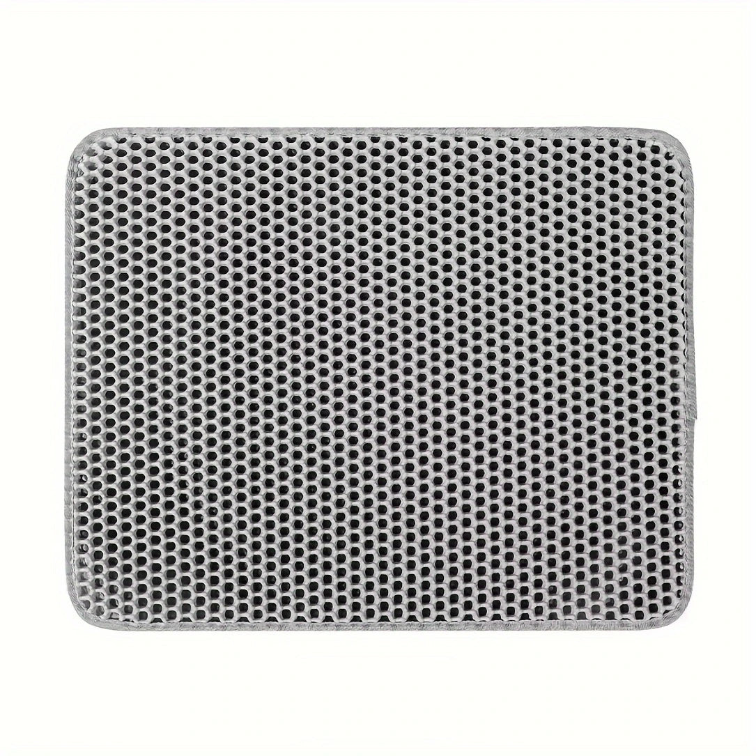 Large Honeycomb Cat Litter Mat With Waterproof Design