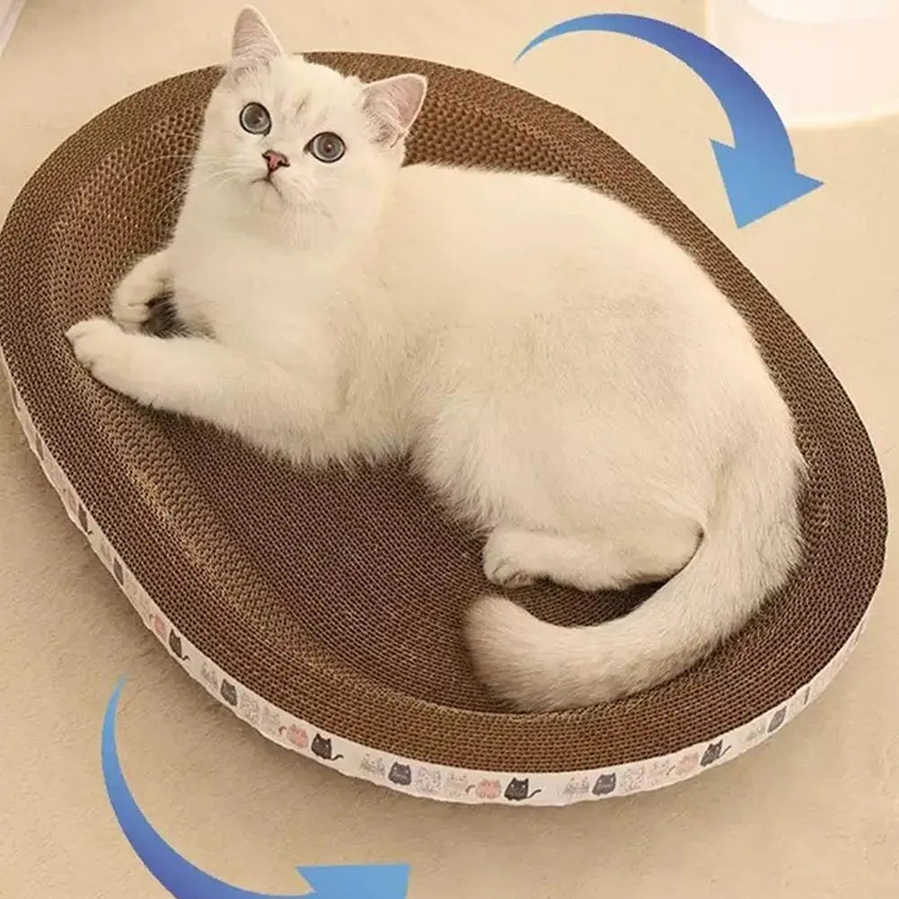 Round Cat Scratcher Cardboard Bowl Nest