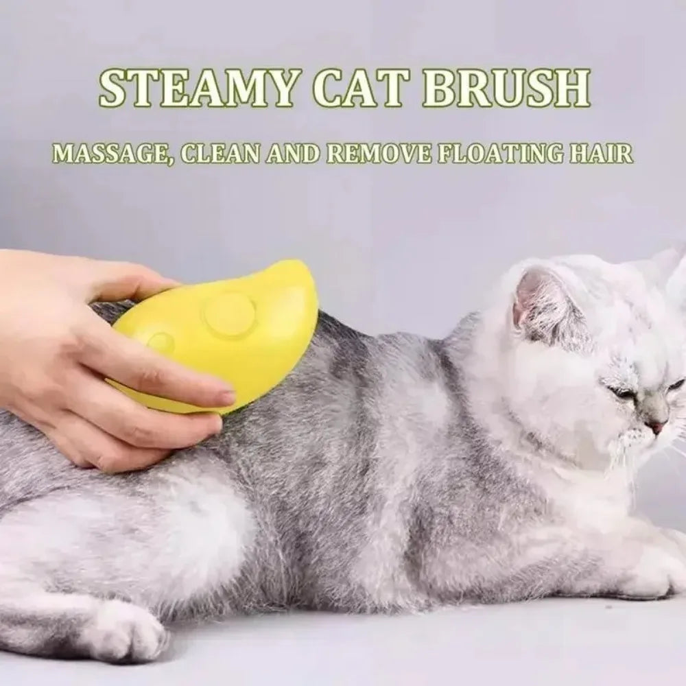 Cat and Dog Steam Brush Grooming Tool