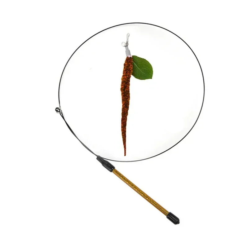 Interactive Bird Cat Toy with Bell and Feathers