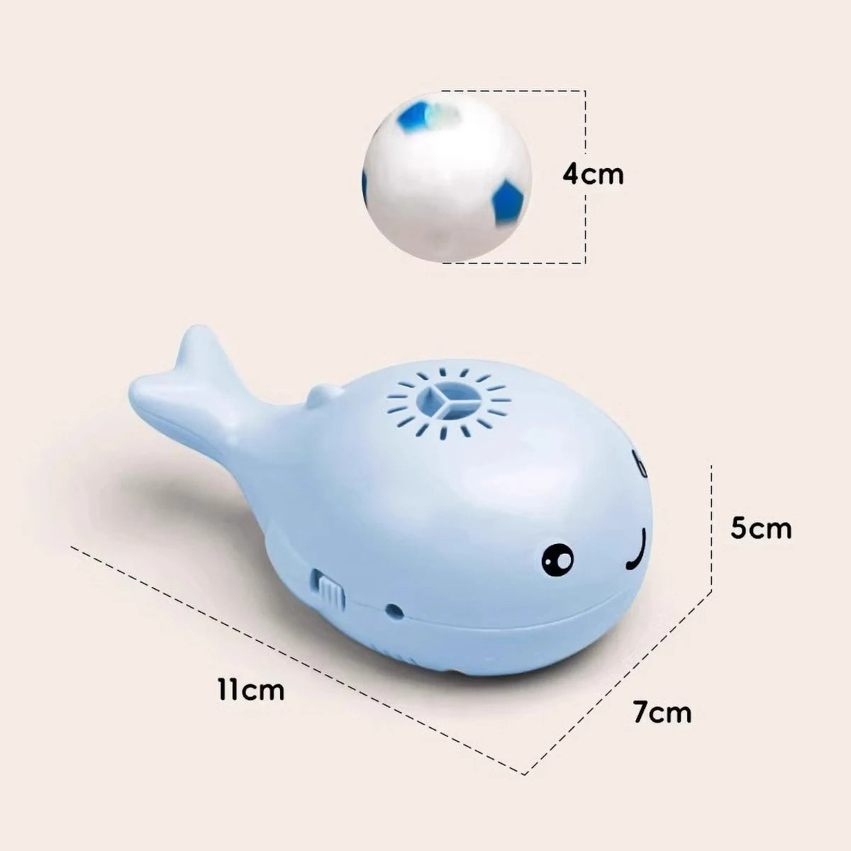 Whale Shaped Electric Floating Cat Toy