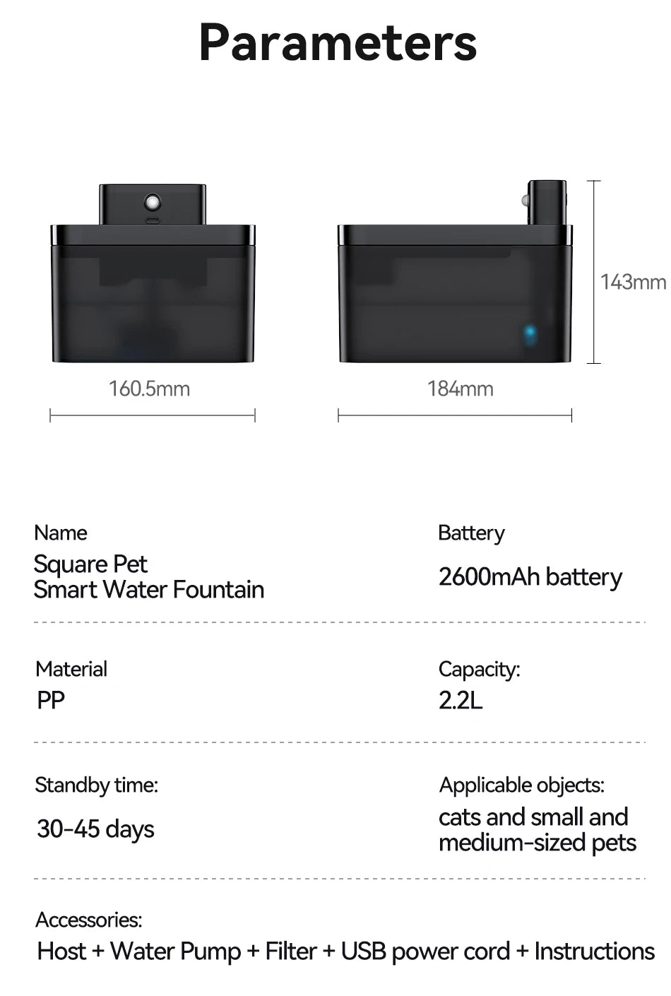 Cat and Dog Water Fountain Sensor