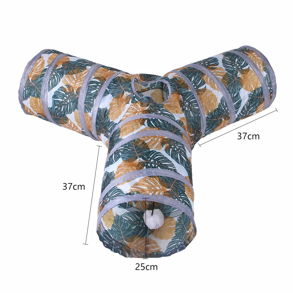 Colorful Multi-Hole Dog and Cat Tunnel Play Tube