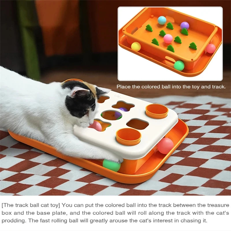 Cat Puzzle Toys Level 2 Slow Food Dispenser