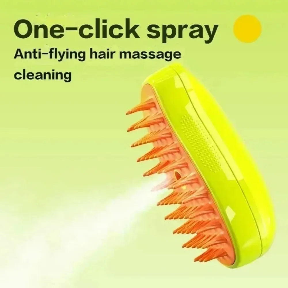 Cat and Dog Steam Brush Grooming Tool