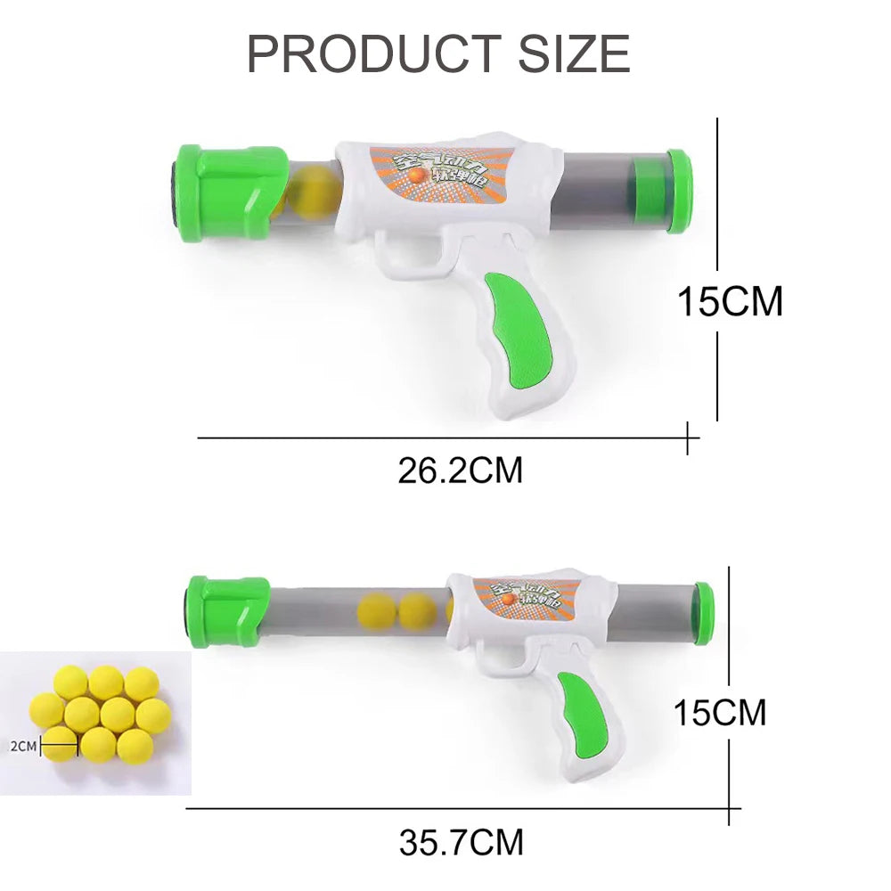 Interactive Cat Toy Shooter Gun with Plush Balls