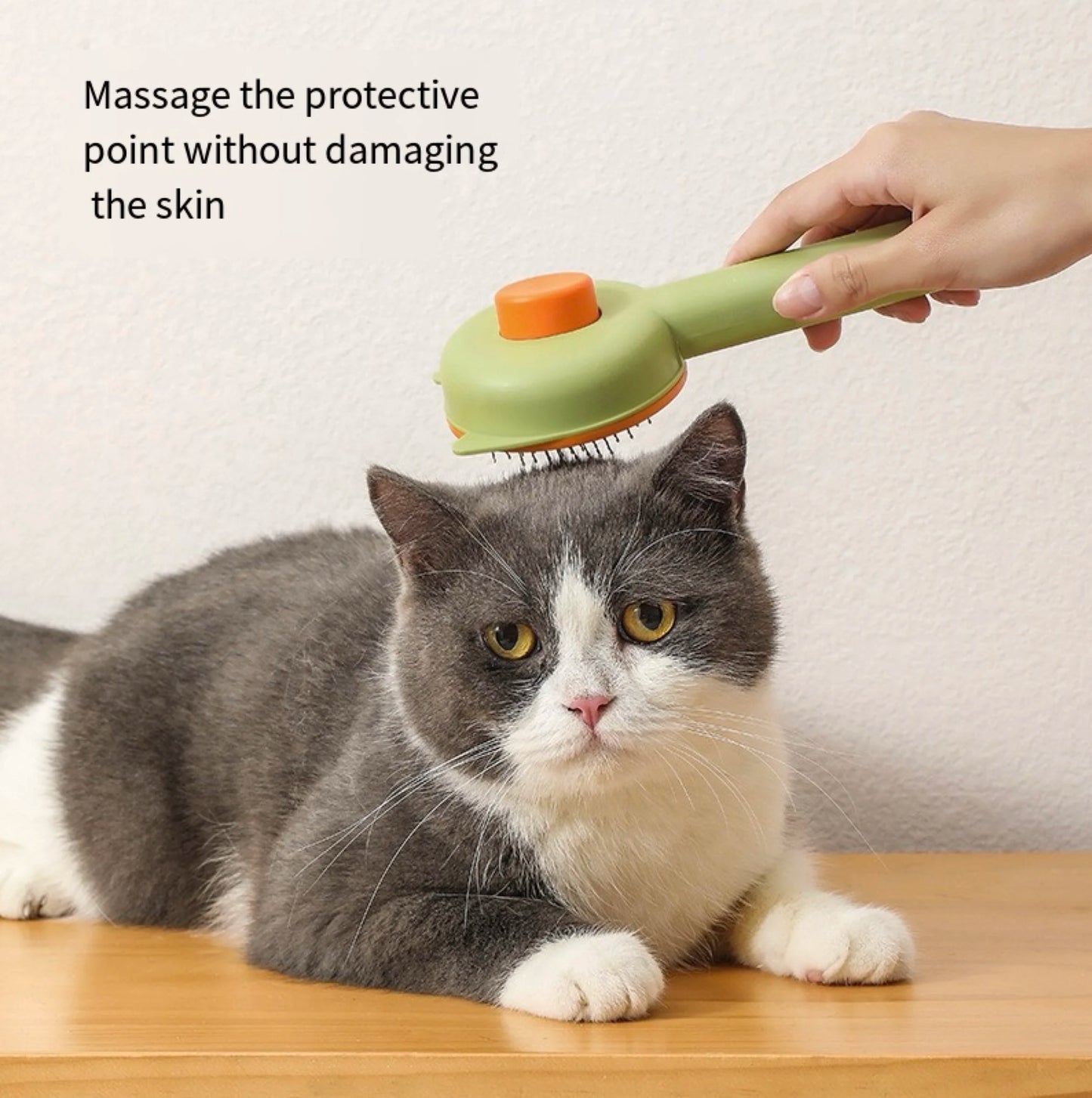 Cat Grooming Brush for Hair Removal and Shedding