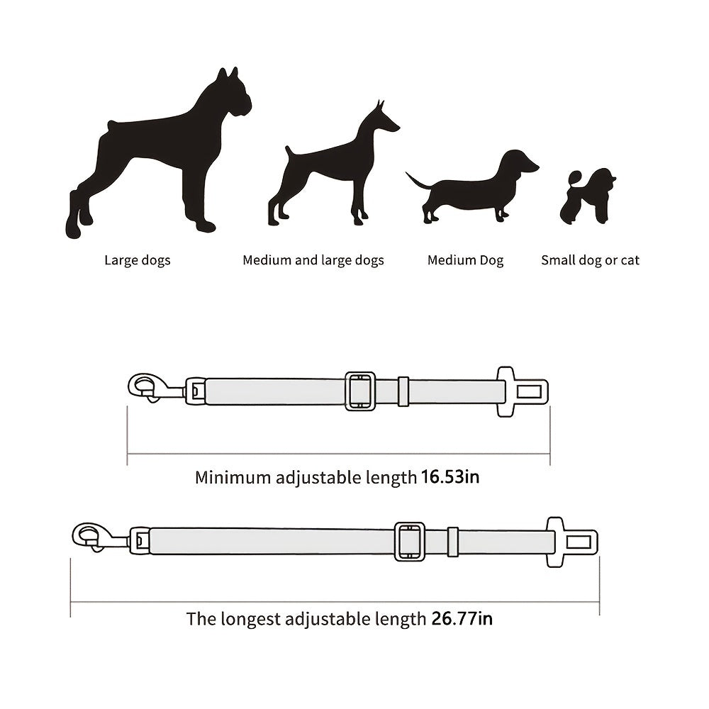 1 Universal Pet Safety Seat Belt