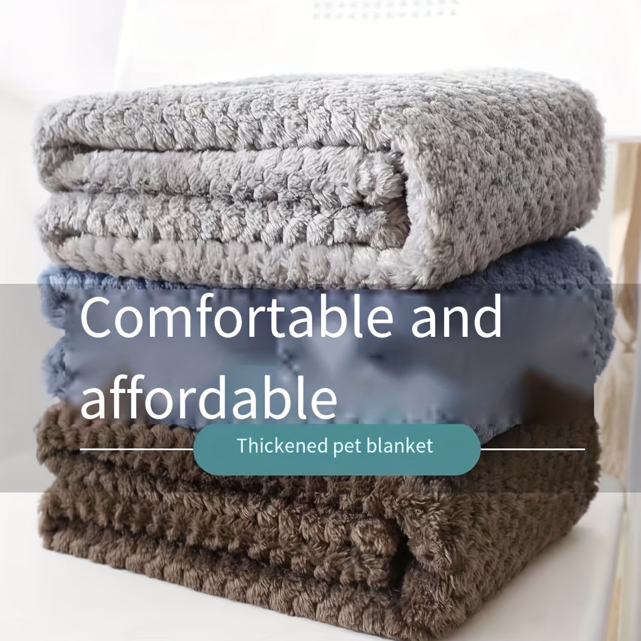 Cozy Luxurious Plush Pet Blanket for Dogs & Cat