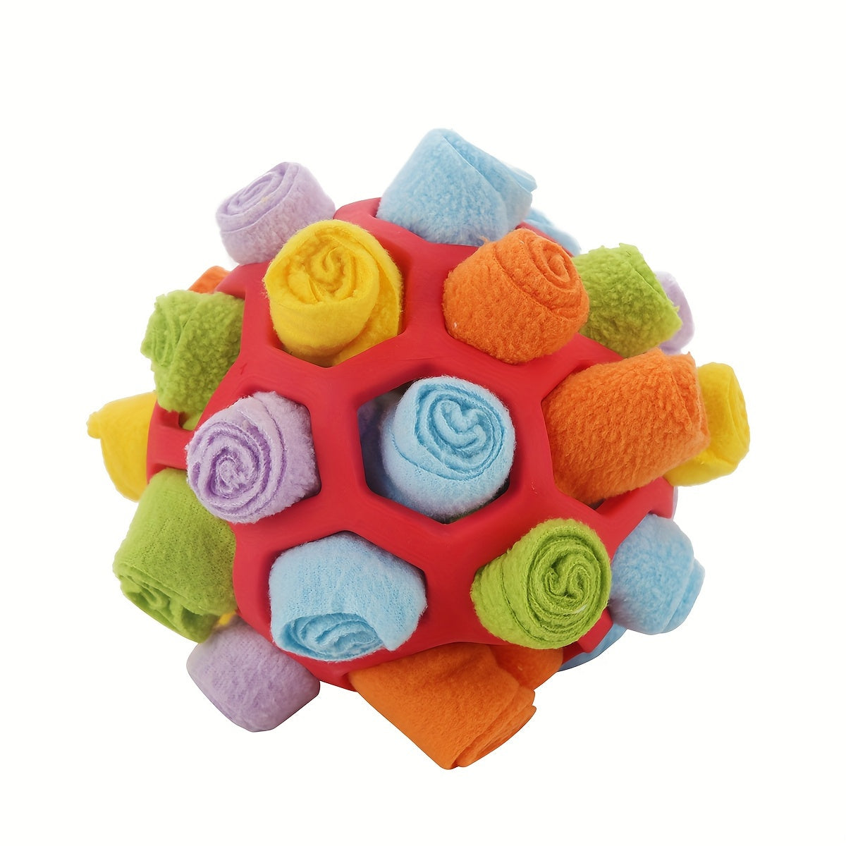 Sniffing Ball for Hiding Treats - Rubber Puzzle Ball for Mental Stimulation