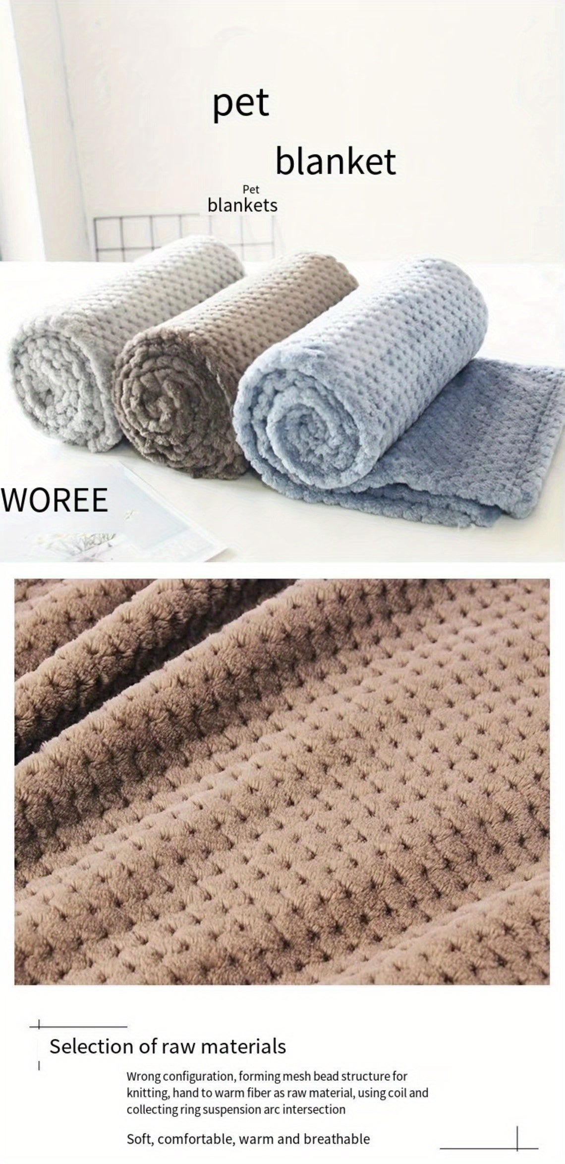 Cozy Luxurious Plush Pet Blanket for Dogs & Cat