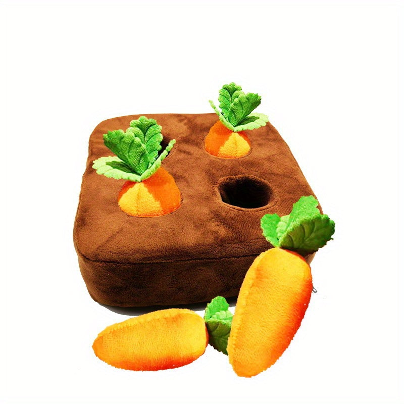 Dog Puzzle Toy Plush Carrot Mat
