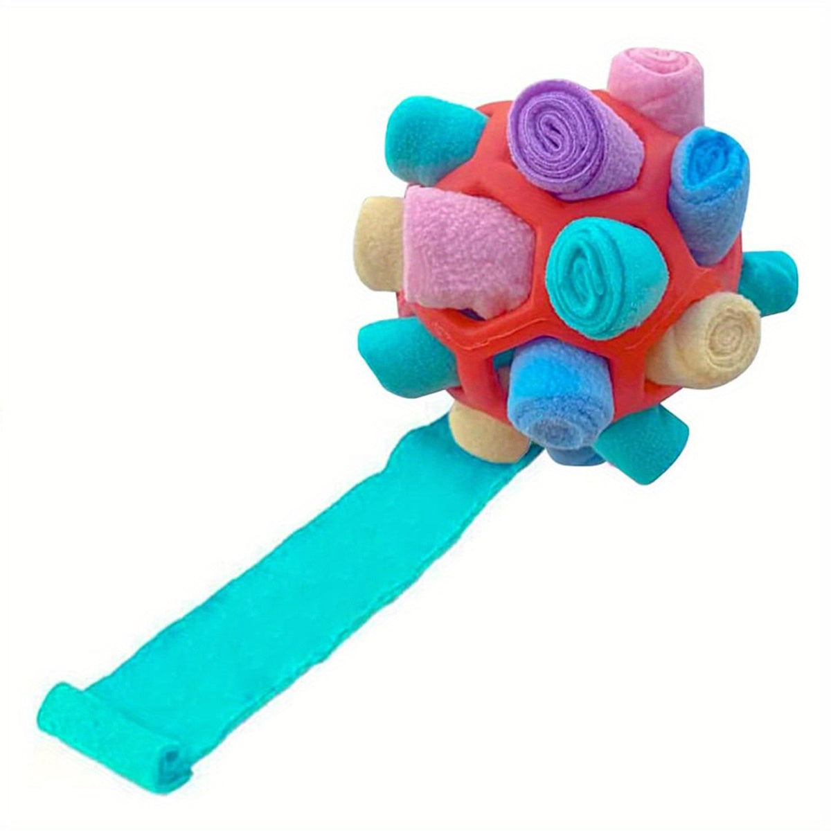 Sniffing Ball for Hiding Treats - Rubber Puzzle Ball for Mental Stimulation