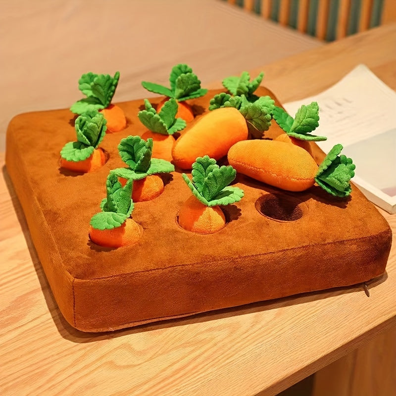 Dog Puzzle Toy Plush Carrot Mat