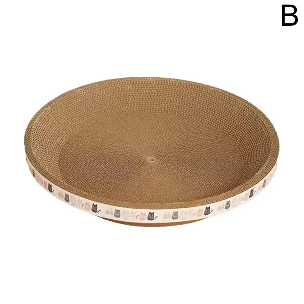 Round Cat Scratcher Cardboard Bowl Nest