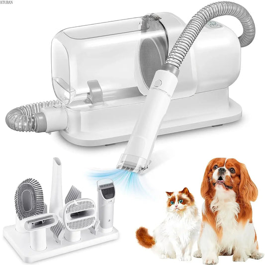 Dog Grooming Vacuum Kit with Large Dust Cup