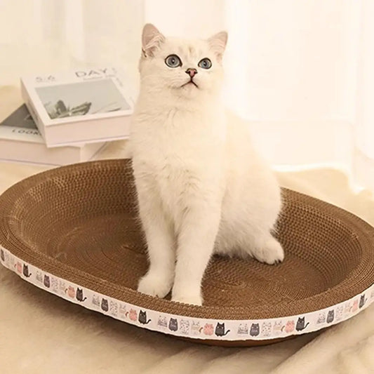 Round Cat Scratcher Cardboard Bowl Nest