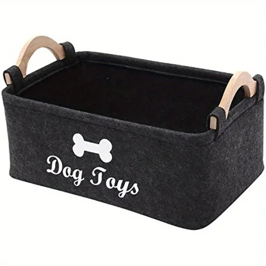 Dog Toy Storage Basket Box