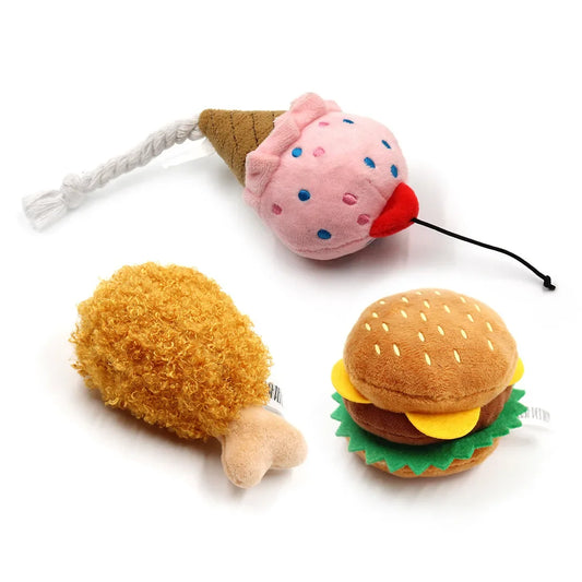 Plush Dog Toys Squeaky Dogs