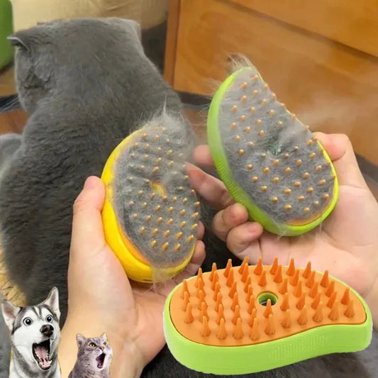 Cat and Dog Steam Brush Grooming Tool